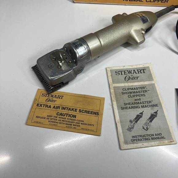 STEWART OSTER CLIPMASTER MODEL 510A LIVESTOCK ANIMAL CLIPPER SHEARS HORSES SHEEP - Picture 16 of 16